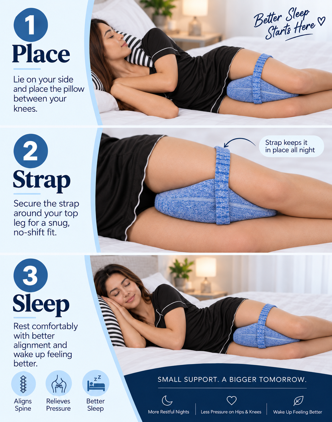 Restara Stay-Put Alignment Pillow