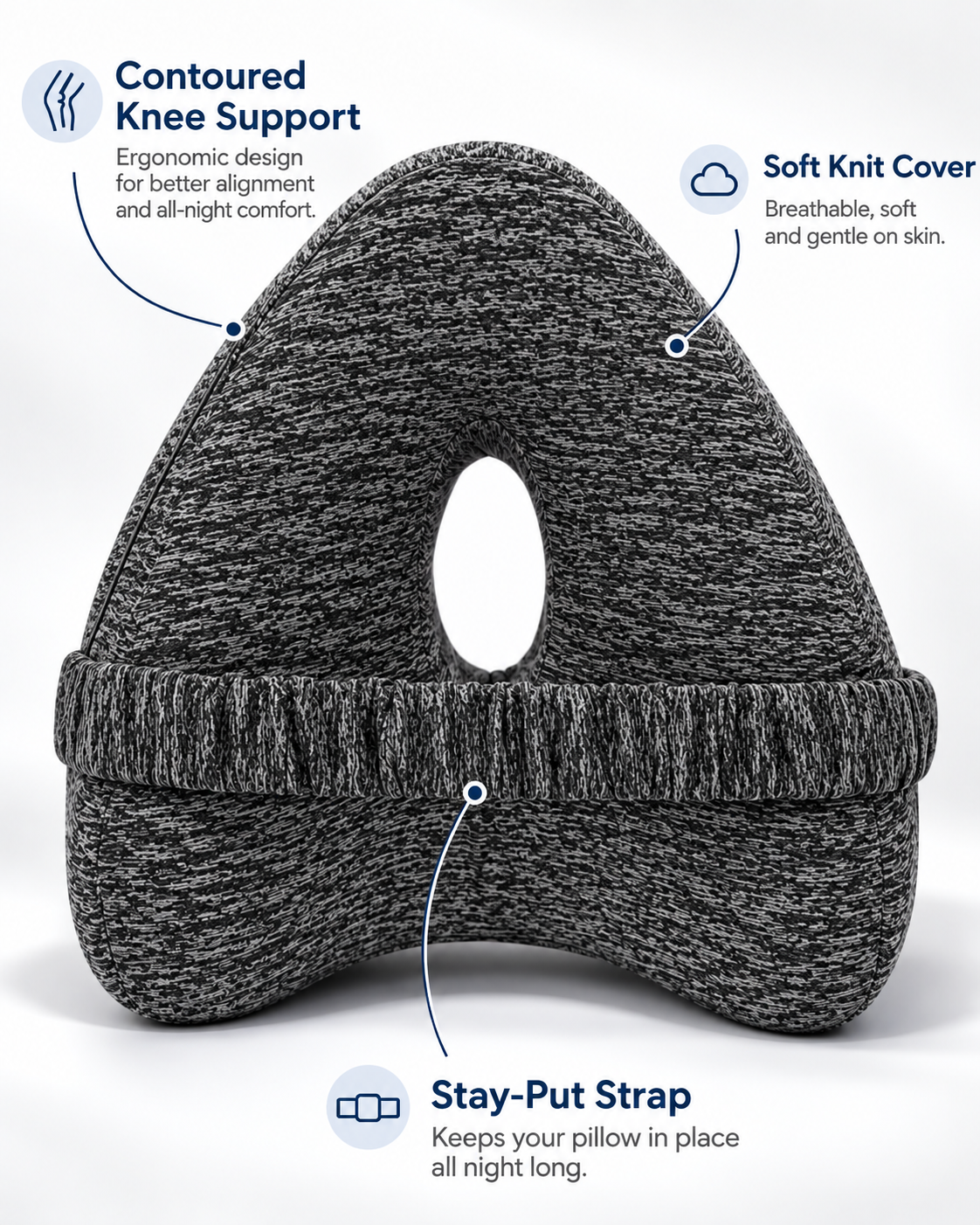 Restara Stay-Put Alignment Pillow